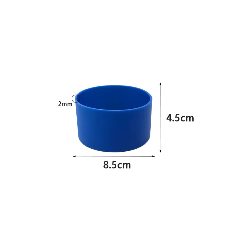 실리콘 컵 슬리브*원형*8.5*4.5cm*블루