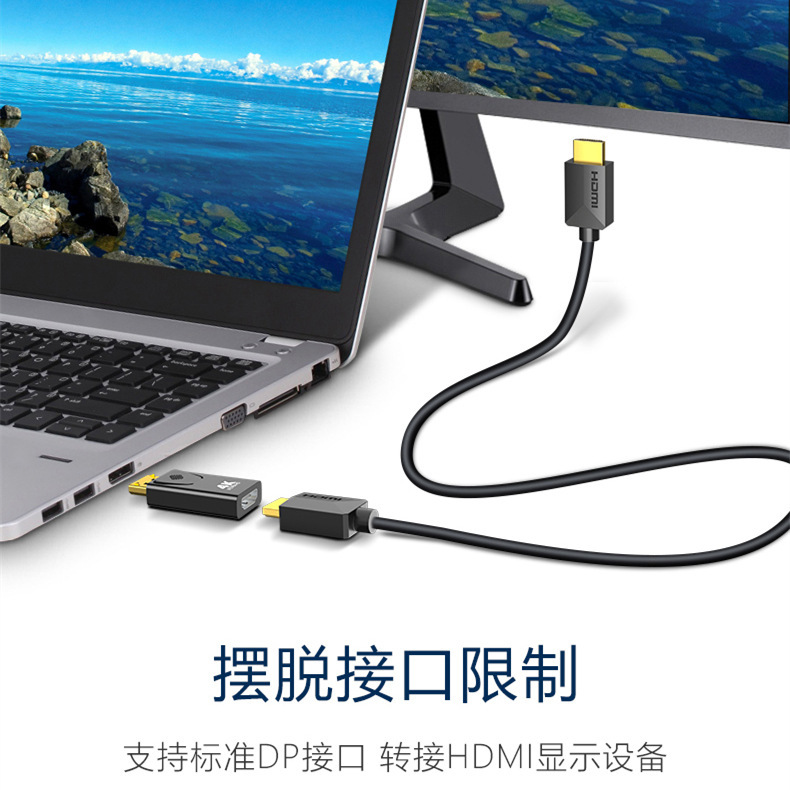Dp-hdmi変換ヘッド4k hdビデオ変換器displayport to hdmi変換器1080p|undefined