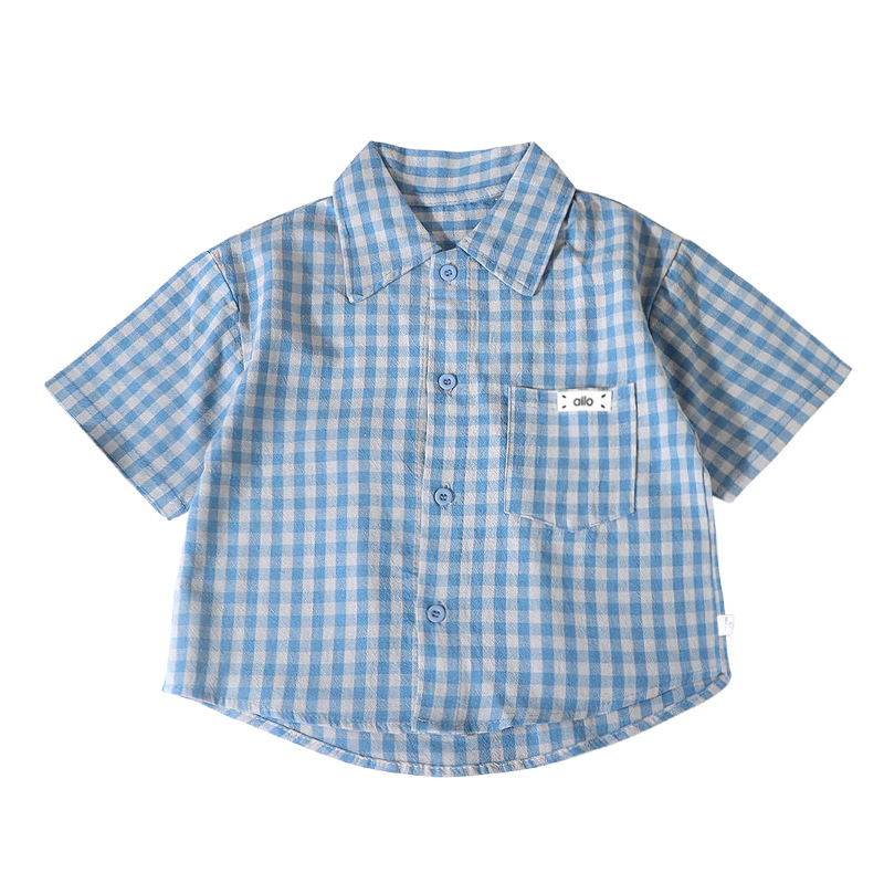 Niños primavera y otoño, niños de edad media, niños coreanos, 2026 camisa casual, camisa de manga corta, camisa de abrigo