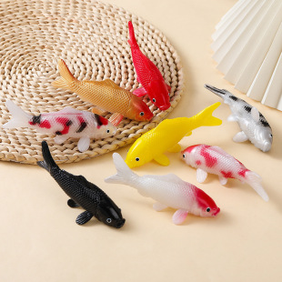 PVC simulation koi koi keychain pendant mini simulation small carp goldfish ornamental fish model