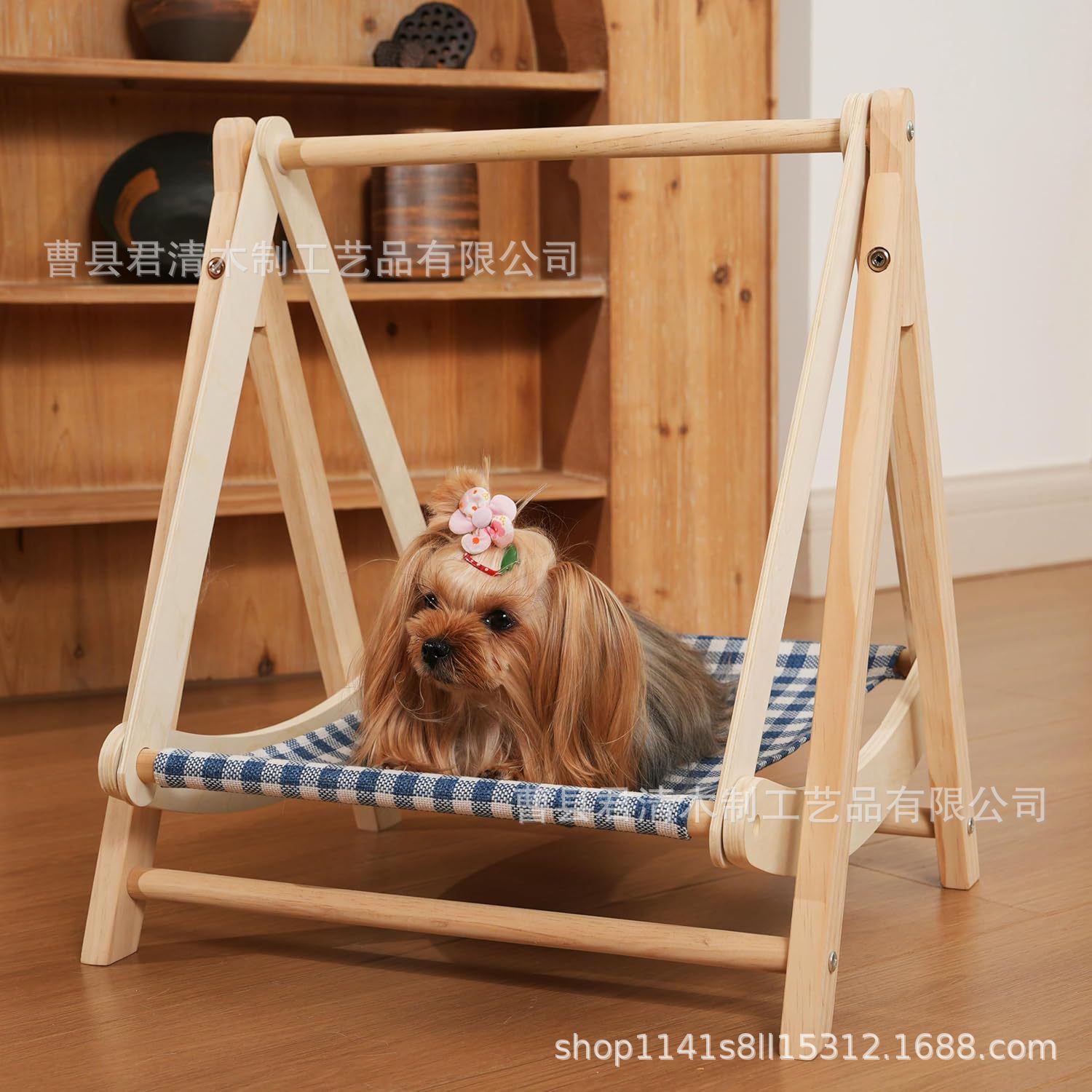 단단한 나무 애완 동물 고양이 해먹 강아지 스윙 해먹 애완 동물 흔들 침대 고양이 둥지 애완 동물 개 침대 요람 교수형 둥지