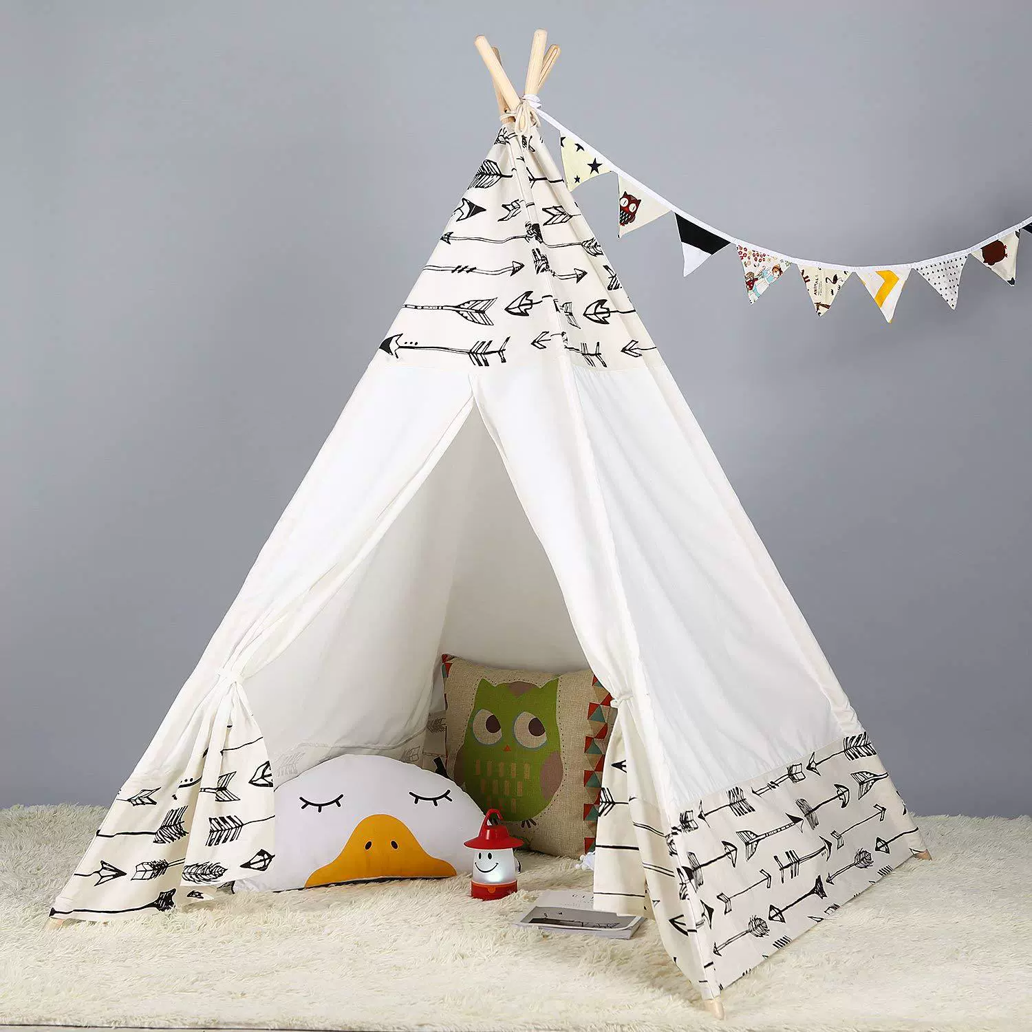 小斑鸠帐篷读书角可加工儿童玩具游戏屋印第安儿童帐篷摄影小帐篷