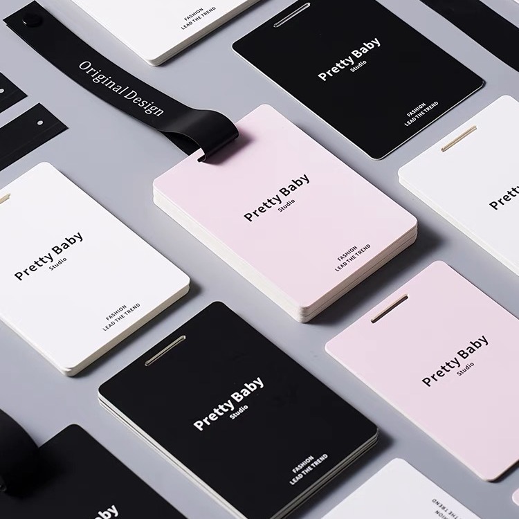 小红书同款服装店一次性防拆女装吊牌高 档大气百搭挂牌订 做logo