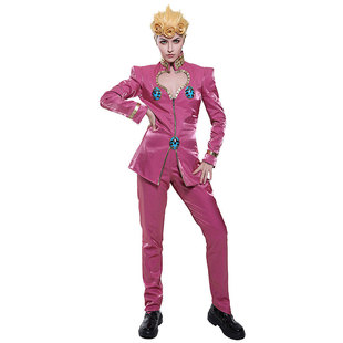 Jojo's Bizarre Adventure Cosplay Costume Giorno Giovanna Cosplay Full Set Halloween Giorno Plush