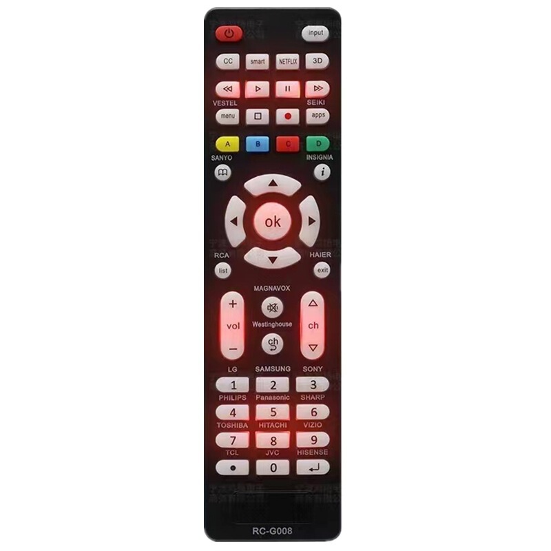 RC SD-G008 foreign English smart TV universal remote control for Samsung Sony LG JVC and so on