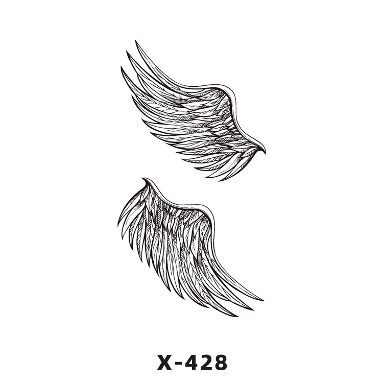 Arco de flor pequeña pegatinas de tatuaje fresco 3D dibujos animados transfronterizo Henna rosa impermeable texto en inglés pegatinas de tatuaje