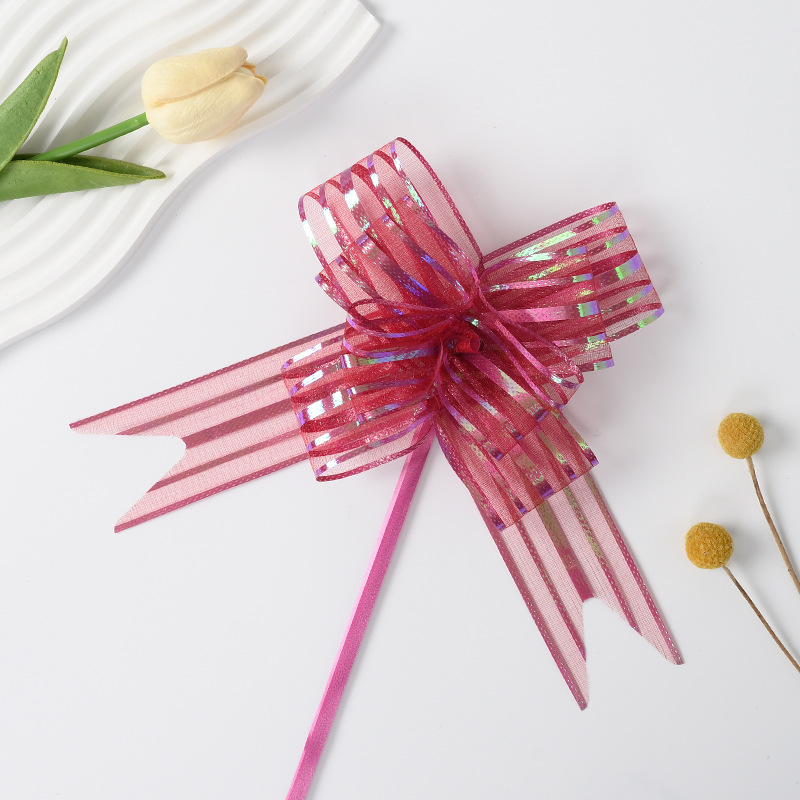 50 flores transfronterizas de nieve arco de flores de decoración de flores de bodas de regalo de la cinta de color del automóvil de boda