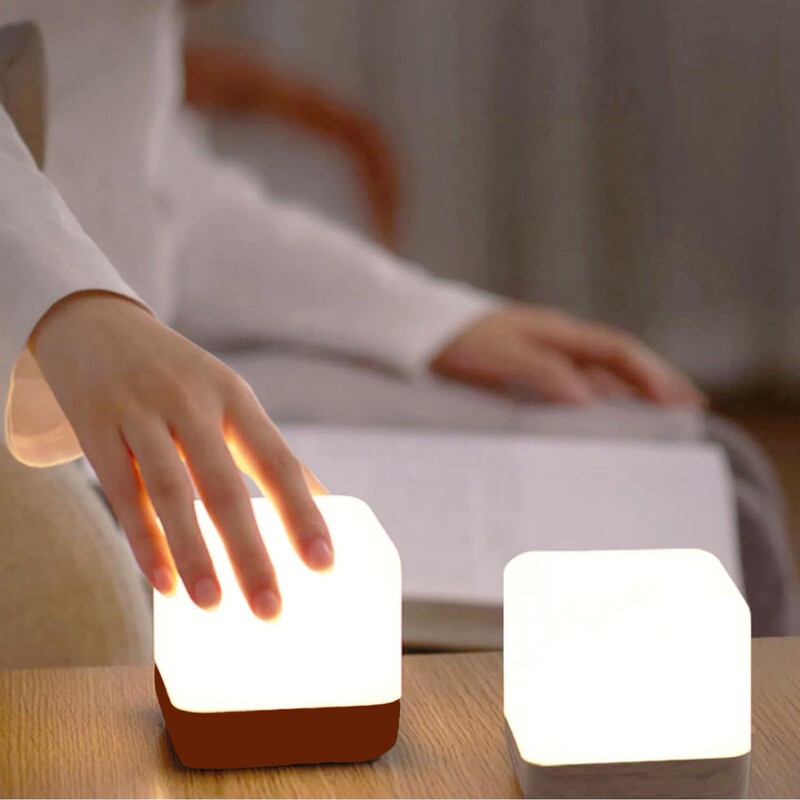 Cross-Border Led Night Light for Kidsren and Adults, Bedside Lamp Cube Flip Timer USB Rechargeable Baby Night Light Cross-Border Led Night Light for Kidsren and Adults, Bedside Lamp Cube Flip Timer USB Rechargeable Baby Night Light