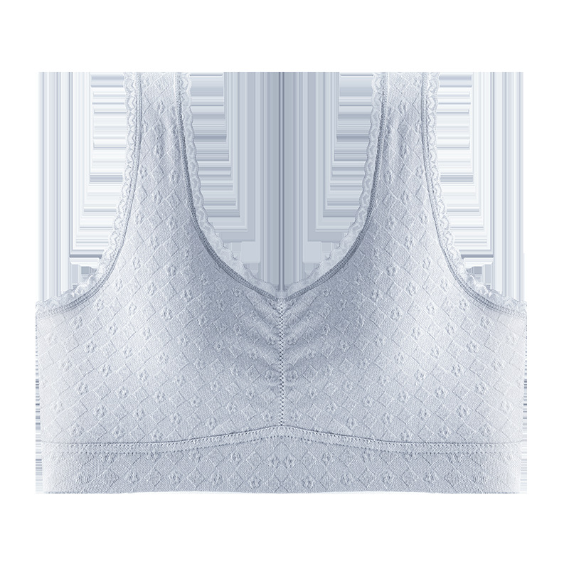 Madre ropa interior mujer de mediana edad sujetador de mujer hebilla delantera verano fina transpirable talla grande sujetador estilo chaleco ropa interior refrescante