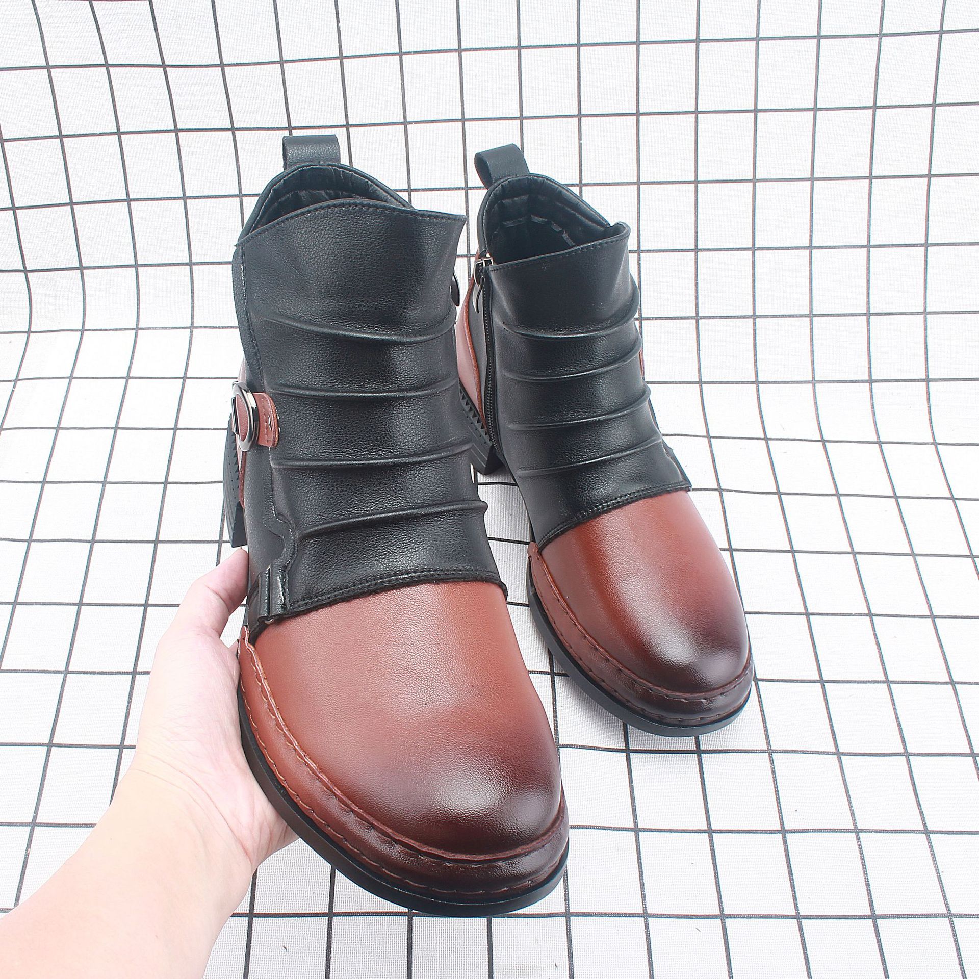 �¿���ѥ�ﶬ����Ь�ж���ŷ��ѥ�Ӹ߰�Ӣ������ѥ��63071