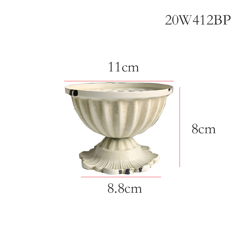 Vintage blanco vintage florero estilo europeo florero boda banquete Hotel decoración del hogar tienda de flores floral