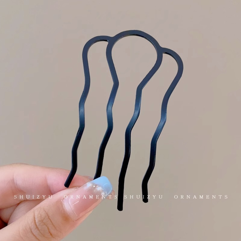 Peine de inserción de artefacto para el cabello con cabeza de bola fija, horquilla para mujer, horquilla al revés, horquilla en forma de U, nuevo peine para el cabello 2025