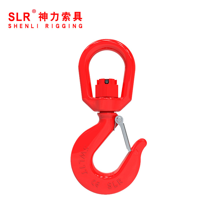 10T起重旋转吊钩 合金钢锻造钩 自锁安全钩 旋转安全钩 可批发
