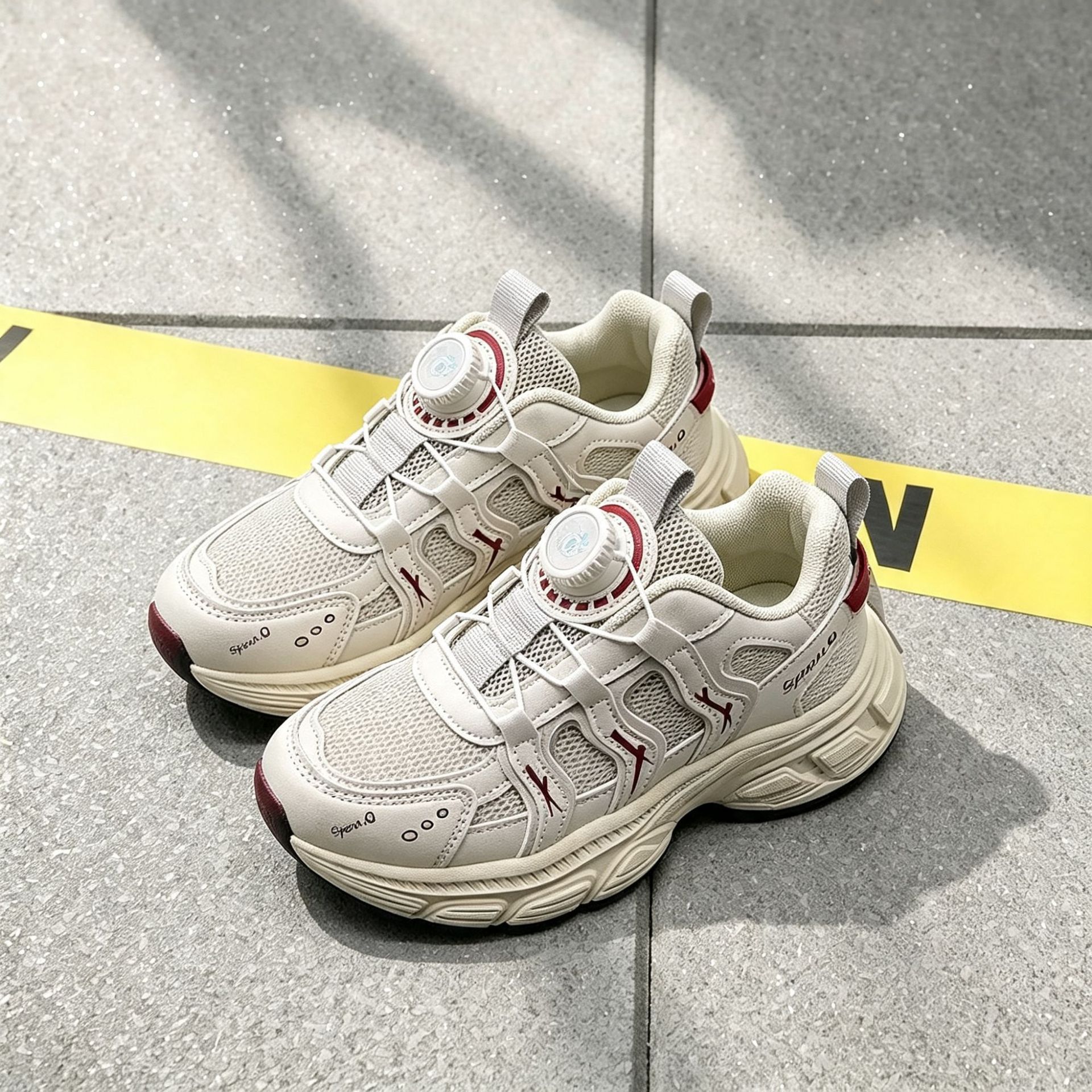 Calzado Deportivo 32-37, 2026, Cuero Transpirable, Primavera-Verano, Nuevo Estilo, Zapatos para Correr para Niños con Cierre de Dial, Zapatos para Niñas