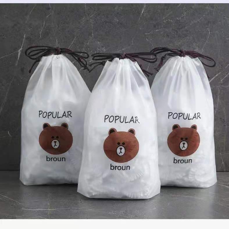 Honeycomb-shaped food-grade disposable preservation bags for household use, small bear bag, refrigerator preservation film bag