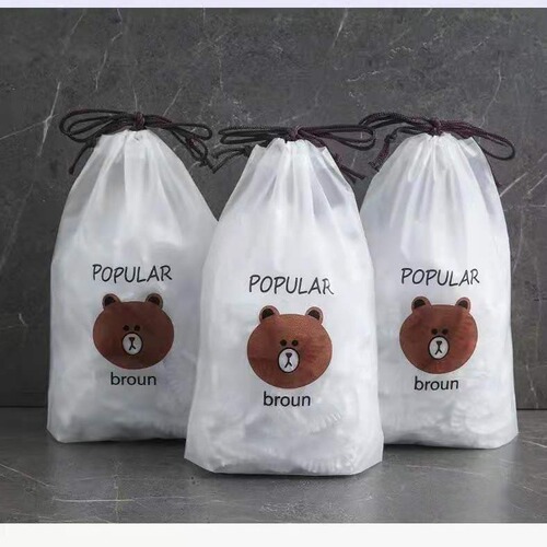 Honeycomb-shaped food-grade disposable preservation bags for household use, small bear bag, refrigerator preservation film bag