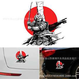 D-1612武士日本文化造型汽车贴纸 个性装饰车身贴乙烯基拉花