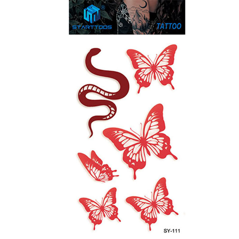 Spot mayorista transfronterizo dulce y simple viento tatuaje de dedo moda cool tatuaje desechable tendencia