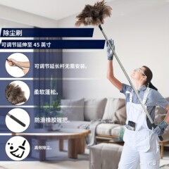 伸縮ポールでデスクトップ天井を掃除、家庭用ダストダスター、ヨーロッパとアメリカの国境を越えた売れ筋のダチョウの羽のダストダスター