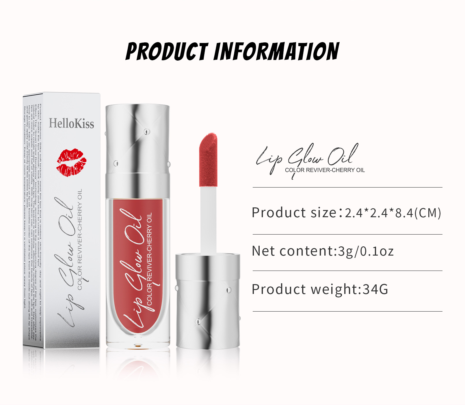 Hellokiss Lip oil Moisturizing and Nourishing Transparent Lip Care Oil Lip Gloss Gold Lip glow oil Application Scenario