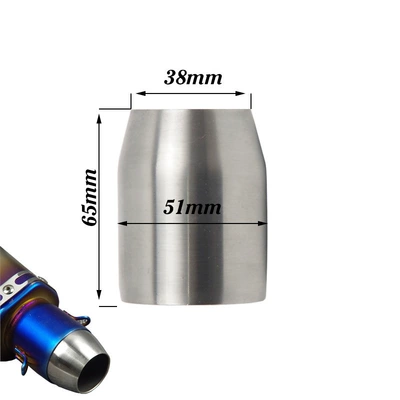 Motorcycle exhaust pipe connector plug-in type connector welded joint exhaust pipe welding head adapter 51 (Exhaust pipe) - a