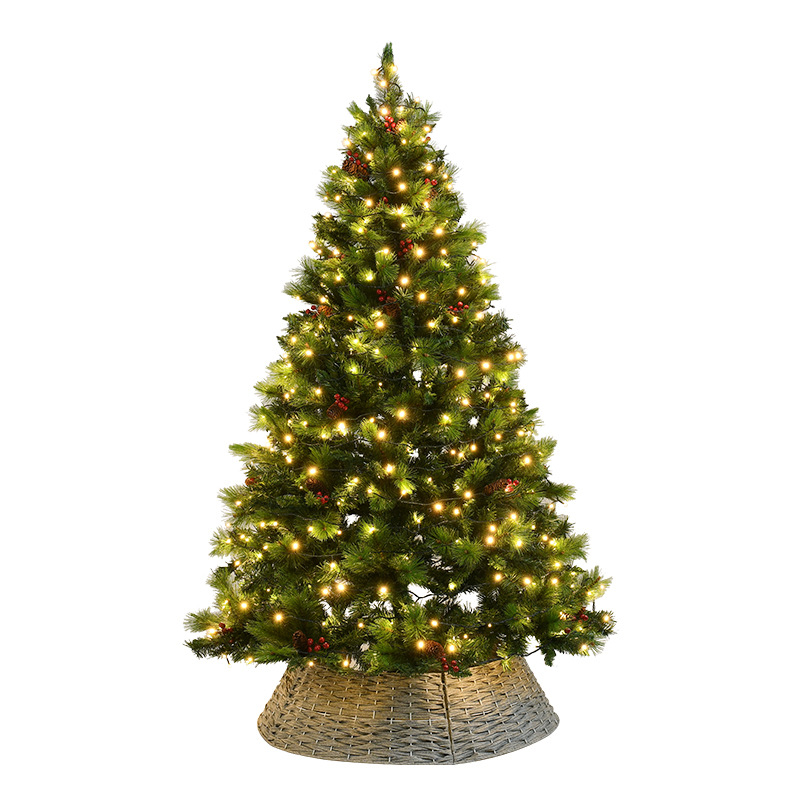 Navidad 1,8/2,4 m aguja de pino PVC hoja mixta árbol de Navidad decoración gran centro comercial Hotel de gama alta árbol de Navidad