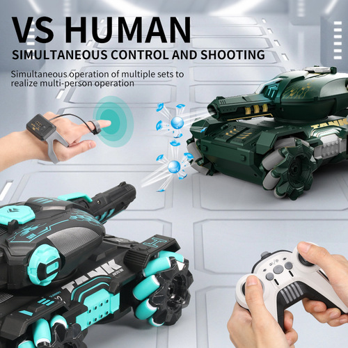 Cross-border new product water bomb remote control tank car gesture sensor remote control four-wheel drive stunt drift battle armored vehicle toy