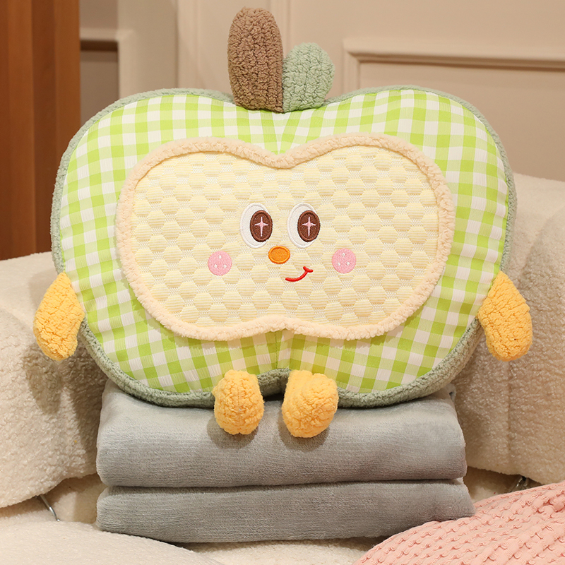 Cojín Manta 2 en 1 de Peluche Multiuso para Sofá, Oficina y Auto