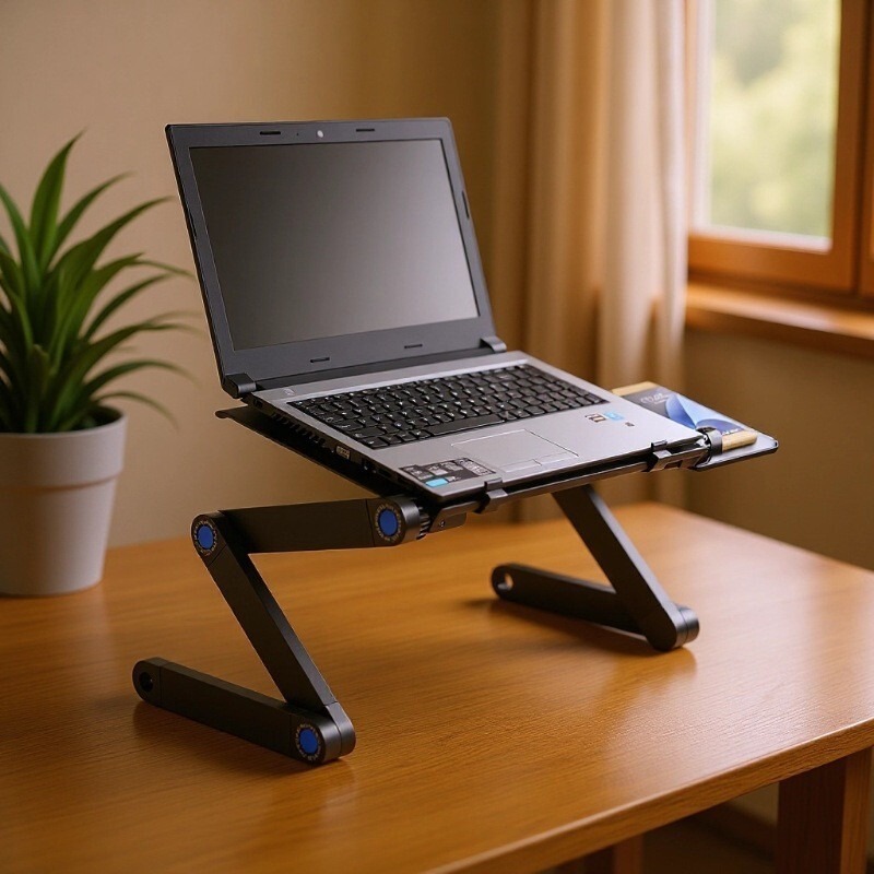 Heat Dissipation Laptop Table Laptop Bracket Flat Bed Table Aluminum Alloy Computer Table Folding Small Table