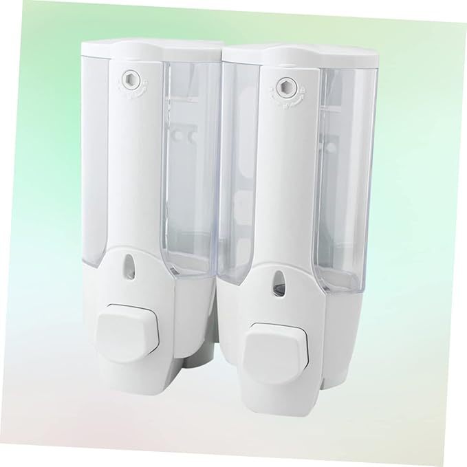 Manual Soap Dispenser Hotel Wall-Mounted Double-Head Shampoo Shower Gel Box Household Hand Sanitizer Bottle Hotel Dispenser