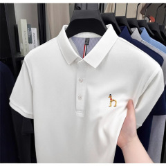専門店の正規品ハギスpoloシャツ男性夏新作カジュアルスリムtシャツシンプルファッション男性上着