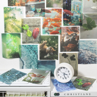 Vintage Sulfuric Acid Paper Material Paper Spring Tide Series Creative Versatile Journal Pain Bag Wall DIY Decoration
