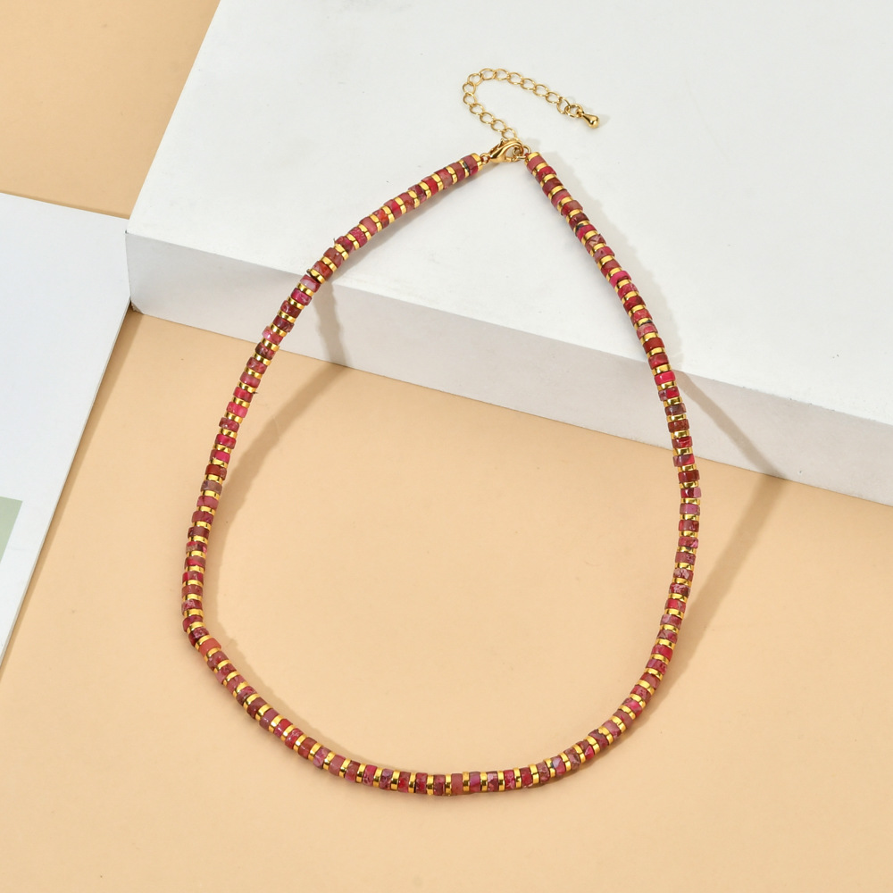 Bohemian Geometric glass Beaded Womenu0027S Necklace