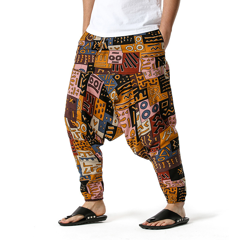 men's and women's foreign trade Harun yoga pants loose bohemian pants hanging pants moth pants 58