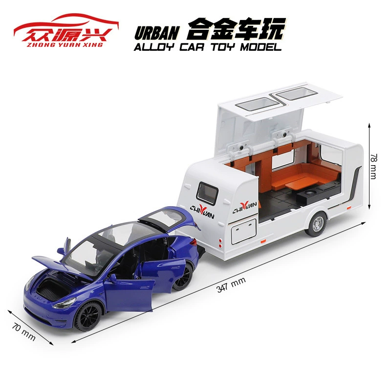 Zhongyuanxing набор металлических моделей 1:32 Jeep и RV — реалистичная копия, внедорожник для кемпинга, несколько цветов