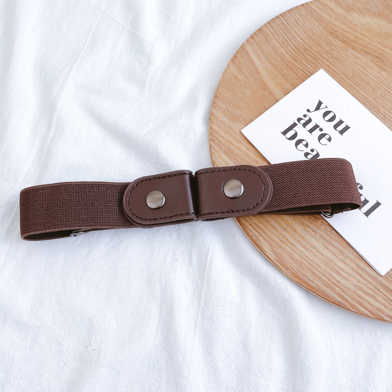 Cinturón de mujer perezoso universal 2025 nuevo jeans cintura de cintura de alta elasticidad cintura de apretamiento artefacto