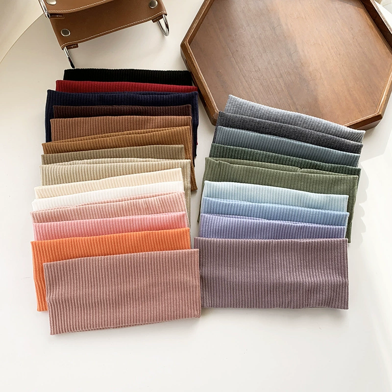 Корейская широкополая эластичная повязка для волос женская стирка лица, дикая косметика, обруч для волос, красная спортивная сеть, вязаный головной убор, обруч