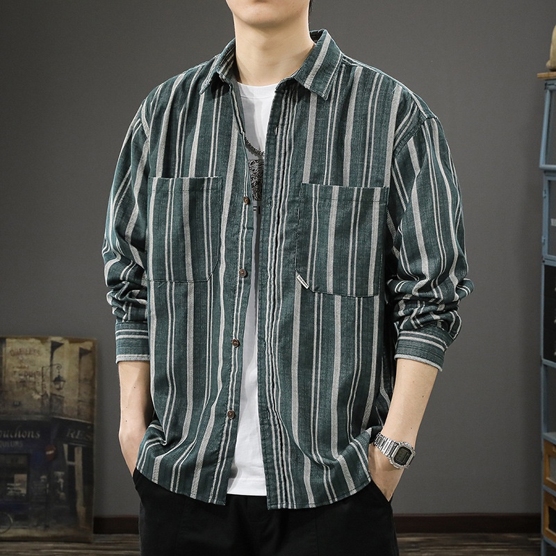 Spring retro classic Japanese shirt