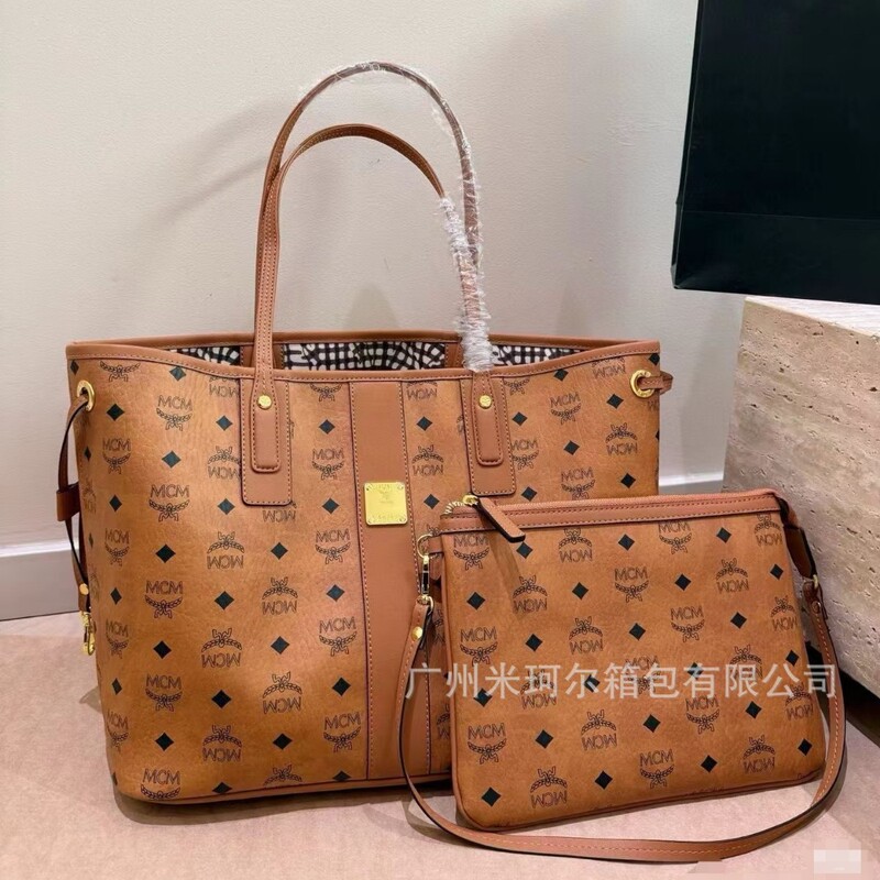 Mc's New Monogram Tote Bag with Large Capacity, Trendy Shopping Bag, Shoulder Bag, Handbag, Crossbody Bag, Light Luxury Underarm Bag for Women Mc's New Monogram Tote Bag with Large Capacity, Trendy Shopping Bag, Shoulder Bag, Handbag, Crossbody Bag, Light Luxury Underarm Bag for Women