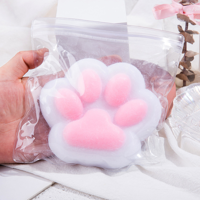 Mini pastel cristal garra de gato pellizco pellizco caja ciega bolsa de niños suave descompresión juguetes puestos de rebote lento
