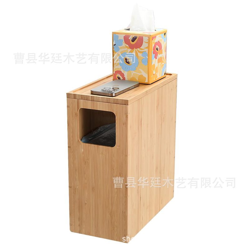 Bamboo Toilet Trash Bin with Lid Bathroom Trash Basket Salon or Spa Trash Basket Bamboo Toilet Trash Bin with Lid Bathroom Trash Basket Salon or Spa Trash Basket