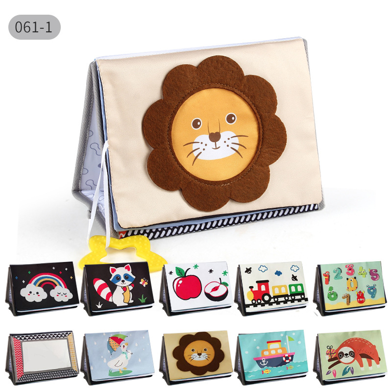 Libro de Tela Educativo de Animales de Tela Lavable e Interactivo para Bebés