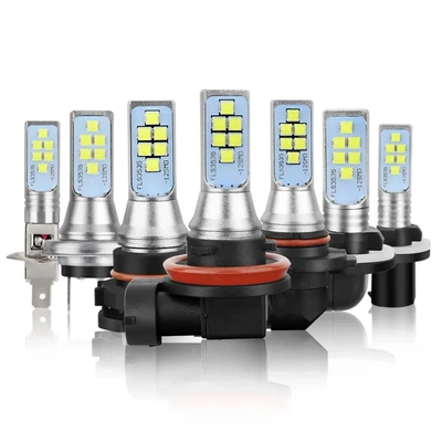 Cross-Border Automotive High-Brightness Front Fog Lights H11 3030 12Smd Led Anti-Fog Lights H4 H7 9005 Headlights (Fog lamp)