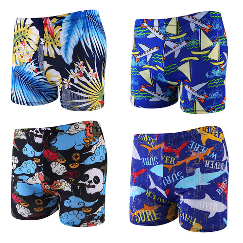 Men's Anti-Embarrassment Swim Trunks, Adult Plus Size Quick-Dry Swim Trunks, Relaxed Fit Men's Swim Shorts for Hot Springs