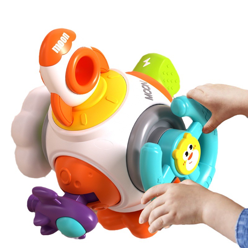 Bebé ocupado mano bola 1-2 años educación temprana educativa sensorial agarre toque bola sonajero bebé juguete hexaedro