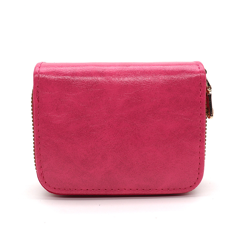 Nuevo tarjetero de órgano retro transfronterizo, tarjetero multifunción de gran capacidad, monedero con cremallera, tarjetero antirrobo para mujer, hombre