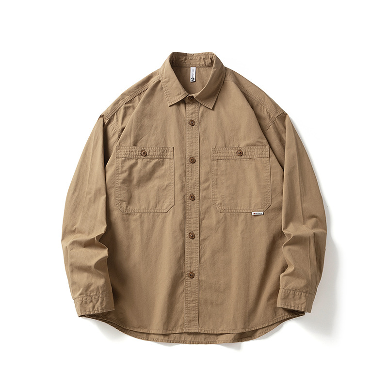 Внешнеторговые оптовые весенние высококачественные модные мужские рабочие рубашки эксклюзивно для Vipshop 2025