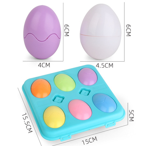 Children's Graphic Match-Up Smart Egg Logical Thinking Stacking Fun Twist Egg Kindergarten Educational Toy Gift