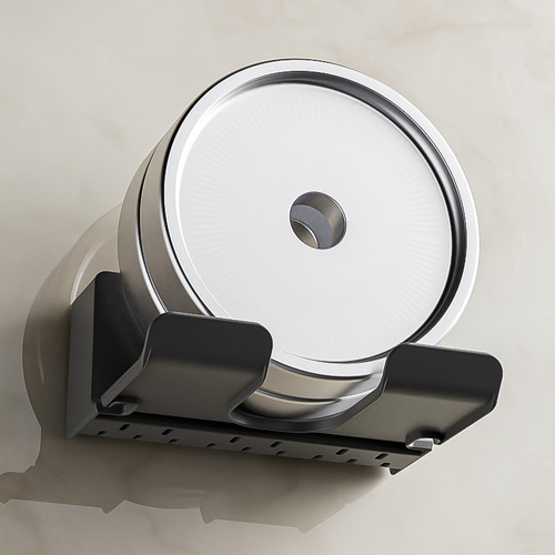 Hole-free hair dryer storage rack wall-mounted bathroom toilet Dyson storage rack toothbrush holder multi-functional rack