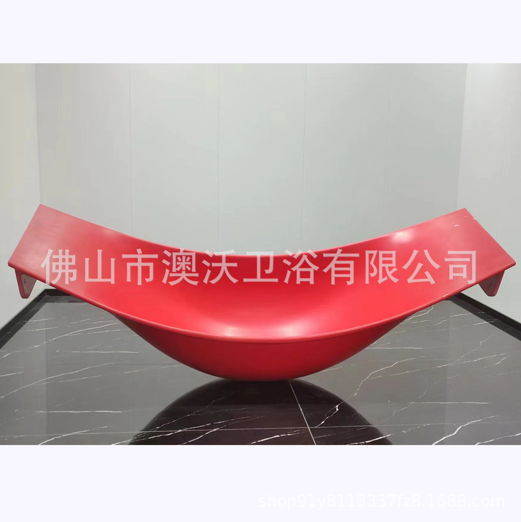 AOWO bañera de piedra artificial hotel de alojamiento doméstico multicristalino independiente hamaca de piedra Qimei bañera flotante